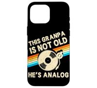 This Granpa Is Not Old Hes Analog Fathers Day Retro Vinyl Case for iPhone 16 Pro Max