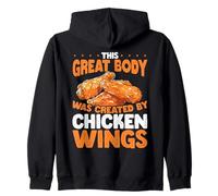 This Great Body Was Created By Chicken Wings Zip Hoodie