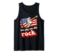 This Guy Can Still Rock USA Flag Guitar Music Fathers Day Tank Top
