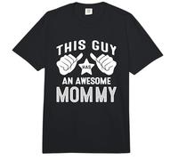 This Guy Has an Awesome Mommy Comfort Colors Adult Heavyweight T-Shirt