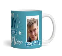 This Guy Has The Best Niece Gift for Uncle Photo Blue Tea Personalised Mug - Gift for Birthday, Gift for Christmas, Custom Personalised Gift, Coffee Mug, Tea Mug, Cup