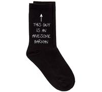 This Guy Is An Awesome Barman Mens Black Socks Present Gift Fathers Day Dad Birthday Christmas Present
