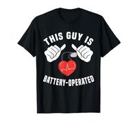 This Guy Is Battery-Operated Funny ICD Cardiac Pacemaker Men T-Shirt