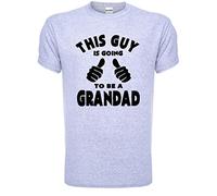 This Guy is Going to Be A Grandad Mens T-Shirt Medium Grey Black Text