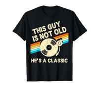 This Guy is Not Old Hes A Classic Retro Birthday Vinyl T-Shirt
