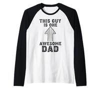 This Guy is One Awesome Dad Raglan Baseball Tee