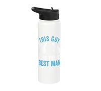 This Guy is The Best Man Funny Wedding Stainless Steel Insulated Water Bottle