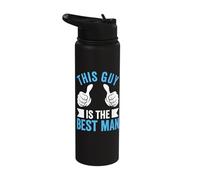 This Guy is The Best Man Funny Wedding Stainless Steel Insulated Water Bottle