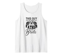 This Guy is The Father of The Bride - Couple Knot and Ring Tank Top