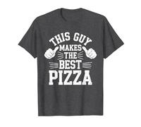 This Guy Makes The Best Pizza Shirt Funny Men Pizza Lover T-Shirt, Men, Dark Heather Grey, 5X-Large