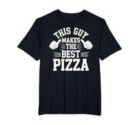 This Guy Makes The Best Pizza Shirt Funny Men Pizza Lover T-Shirt, Men's Big and Tall, Black, 2X Tall