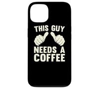 This Guy Need A Coffee Humor Funny Caffeine Lover Vintage Case for iPhone 13