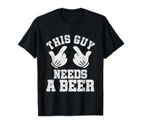 This Guy Needs A Beer Funny Mens Drinking Gift T-Shirt