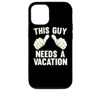 This Guy Needs A Vacation | Funny Travel Fun Getaway Vintage Case for iPhone 12/12 Pro
