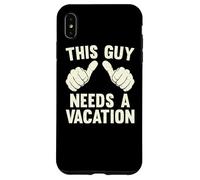 This Guy Needs A Vacation | Funny Travel Fun Getaway Vintage Case for iPhone XS Max