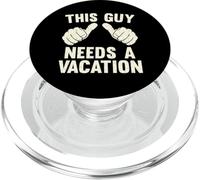 This Guy Needs A Vacation | Funny Travel Fun Getaway Vintage PopSockets PopGrip for MagSafe