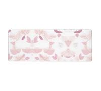 This Hand-Painted Floral line Pattern Keyboard and Mouse pad, 12x31.5 inches in Size, is Designed for Computers, Consoles, Offices, and is Also Suitable for Games and Study.