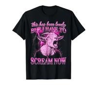 This Has Been Lovely But I Have to Scream Now Goat Value Graphic T-Shirt, Men, Black, L
