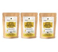 This Health - Black Seed Oil Vegetarian Capsules - 120 x 3 Cold Pressed Egyptian Oil Soft-Gel Capsules, Premium 1st pressed Nigella Sativa Oil - 360 x 500mg Capsules
