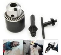 This High Speed Steel Rotary Hammer Drill Setup Features a Unique Thread Size alongside accompanying Operational Key