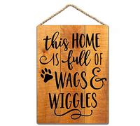This Home is Full of Wags and Wiggles Rustic Tin Sign 8x12 Inch Weird And Interesting Vintage Metal Tin Sign, Tinplate Painting, Decorative Plaque