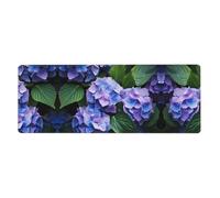 This Hydrangea in Bloom Keyboard and Mouse pad, 12x31.5 inches in Size, is Designed for Computers, Consoles, Offices, and is Also Suitable for Games and Study.
