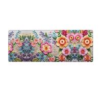 This If it Blooms Soon. Keyboard and Mouse pad, 12x31.5 inches in Size, is Designed for Computers, Consoles, Offices, and is Also Suitable for Games and Study.