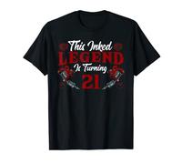 This Inked Legend is Turning 21 Awesome 21st Birthday T-Shirt