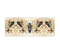This Insect Prints Keyboard and Mouse pad, 12x31.5 inches in Size, is Designed for Computers, Consoles, Offices, and is Also Suitable for Games and Study.