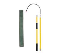 This Insulated Rescue Hook - Non-Conductive Life-Saving Pole for Electrical Safety in Power Stations, Factories & Substations