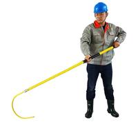 This Insulated Rescue Hook, Non-Slip Handle for Electrical Safety, Line Work, Emergency Rescue