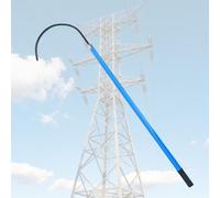 This Insulated Rescue Hook with Electric Shock Protection, Non-Conductive Rescue Pole for Electrical Safety, Lightweight Portable Tool for Factory Maintenance (3 m/9.8 ft)