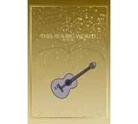 This Is A Big World Journal: Swiftie Fearless Era White Horse Guitar Travel Diary Notebook