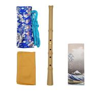 This is a genuine Japanese shakuhachi traditional and professional instrument performance beginner's five-hole externally cut Tang-style flute and pipe made of resin. It comes with a teaching material