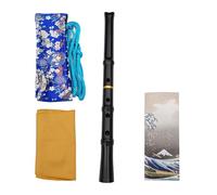 This is a genuine Japanese shakuhachi traditional and professional instrument performance beginner's five-hole externally cut Tang-style flute and pipe made of resin. It comes with a teaching material