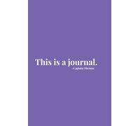 'This is a journal.' -Captain Obvious - 6x9 Lined Journal - Matte Purple Cover