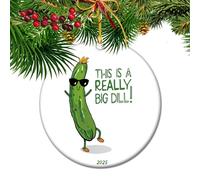 This is a Really Big Dill - 2025 Pickle Couple Christmas Ornament | Funny Marriage Gift for Couples Who Love Puns | Best Couples Gift for Foodies