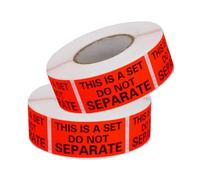 This is a Set Do Not Separate Labels, Fluorescent Orange FBA Packing Labels (1in. X 2in. - 500/Roll), 2 Rolls,Total 1,000 Labels