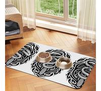 This is a Snake Pet Absorbent Leather Non-Slip Feeding Mat 40x60cm, Quick Drying, Waterproof, Washable Bowl Mat