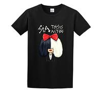 This is Acting Sia Cartoon Art Men's T-Shirt Casual Tee Summer Fashion Tops Clothing Black M