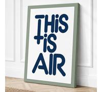 This Is Air Typography Canvas Wall Art Print 24x16 Inch (61 x 41 cm)