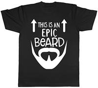This is an Epic Beard Mens Short Sleeve T-Shirt Black