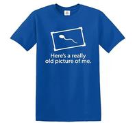 This is an Old Picture of Me Funny Men's T-Shirt Rude Sexual Humor Adult Party(Royal Blue,XL)