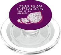 This Is An Opinion The Pi Is Silent Funny Mathematics PopSockets PopGrip for MagSafe