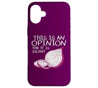 This Is An Opinion The Pi Is Silent Onion Funny Mathematics Case for iPhone 16 Plus