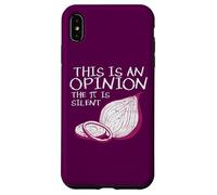 This Is An Opinion The Pi Is Silent Onion Funny Mathematics Case for iPhone XS Max