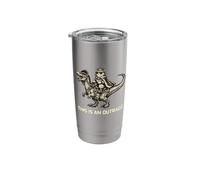 This is an Outrage Funny Dinosaur Gen Z Raunchy Meme Cringe Stainless Steel Insulated Tumbler