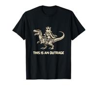 This is an Outrage Funny Dinosaur Gen Z Raunchy Meme Cringe T-Shirt