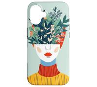 THIS IS ART - Woman's Head with Flowers, Garden Case for iPhone 16