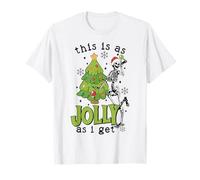 This is As Jolly As I Get Funny Skeleton and Tree Christmas T-Shirt